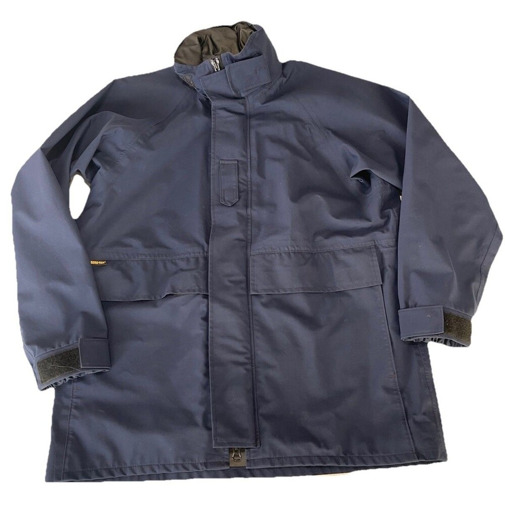 Propper Foul Weather Parka M/R USA Made Navy Blue Gore-Tex Jacket Medium Regular